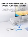 ORICO StudioLink Metal USB C 10Gbps Docking Station 4K60Hz HDMI Compatible USB 3.0 Adapter for Mac mini Laptop Accessories. 