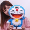 Children's toys female tall small pellet assembly compatible with LEGO bricks Doraemon blue fat difficulty fun gift boutique. 