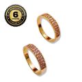 Gold Plated Guaranteed Women Ring With Stone Beauty Fashion Jewellery. 