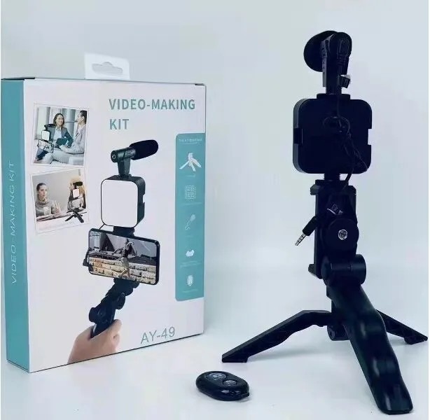 AY-49%20Video-Making%20Kit%20%7C%20Vlogging%20Tripod%20with%20Microphone,%20LED%20Video%20Light%20&%20Phone%20Holder%20%7C%20Universal%20Smartphone%20Rig%20for%20Content%20Creation%20-%20Image%202