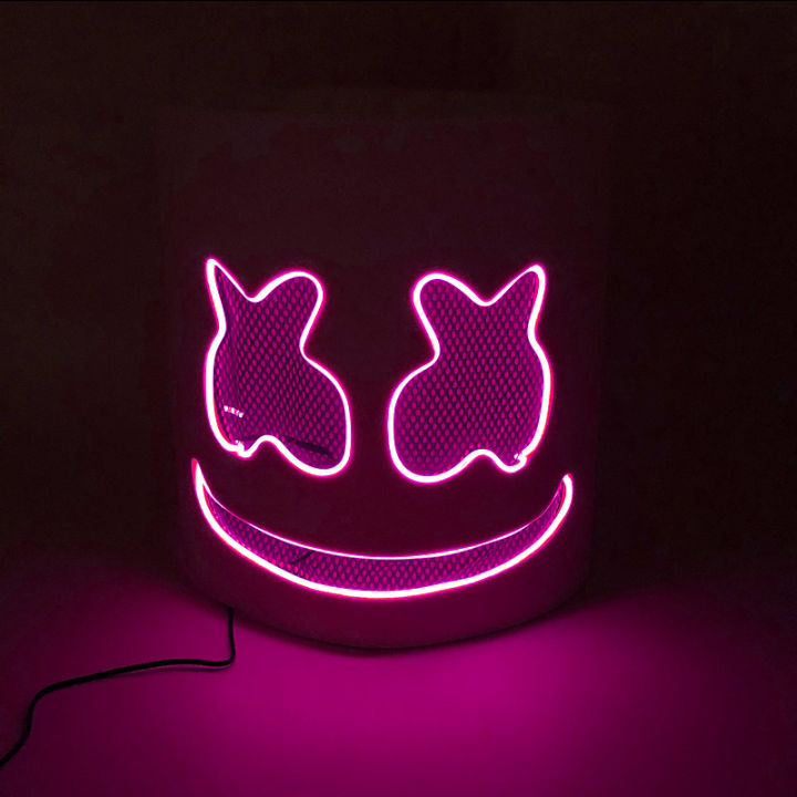 Halloween%20Light%20Up%20Mask%20Full%20Face%20LED%20Neon%20Marshmallow%20Mask%20Headgear%20Luminous%20DJ%20Music%20Festival%20Props%20Cosplay%20Rave%20Party%20Mask%20-%20Image%204