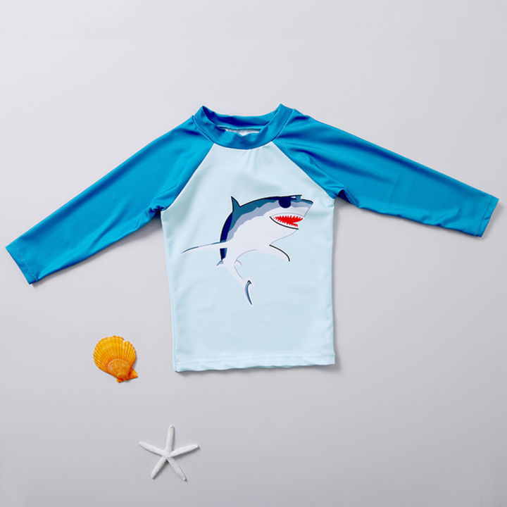 Yfashion%202pcs%20Kids%20Boys%20Cotton%20Shark%20Pattern%20Split%20Swimsuit%20Quick-drying%20Sun%20Protection%20Long%20Sleeve%20Swimming%20Suit%20-%20Image%207