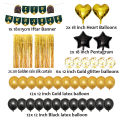 37/29PCS Eid Ramadan Mubarak Letter Pentagram Moon Party Foil Balloons Set Home Decor. 