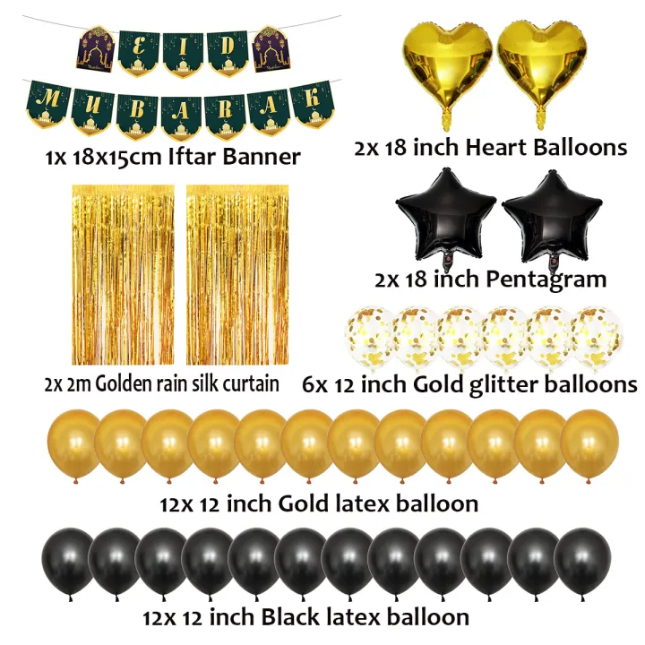 37/29PCS%20Eid%20Ramadan%20Mubarak%20Letter%20Pentagram%20Moon%20Party%20Foil%20Balloons%20Set%20Home%20Decor%20-%20Image%203