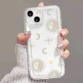 Moon Stars Print Clear Phone Case for iPhone 16 15 14 13 12 11 Pro Max Mini XR X XS 7 8 15 16 Plus SE2 Shockproof Silicone Cover. 