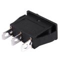 2PCS 3 Pin SPDT ON-OFF-ON 3 Position Snap Rocker Switch with 6 Pin DPDT On/on 2 Position Mini Toggle Switch Blue. 
