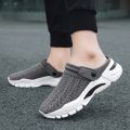 【ZIME】Korean men's shoes half slippers sandals men's beach shoes new fashion shoes men. 
