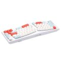 FEKER Alice80 68-key 65% Gasket Hot Swappable Split Wired/Wireless Mechanical Keyboard with Gateron Switch - White. 