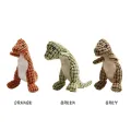 Cute Dinosaur Shaped Pet Molar Toys Bite Resistant Animal Chew Dog Squeaky Plush Toy for Puppy to Clean Teeth Pet Accessories. 