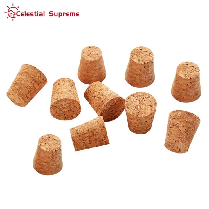 Reusable Wooden Cork for Bottles 10pcs Biodegradable Wooden Bottle Stoppers Reusable Corks for Good Sealing Bottle Cork