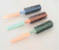 Round Roller Hair Brush Hair Styling Roller Comb With Soft Nylon Bristles For Women And Men. 