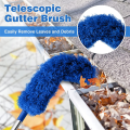 Sojhoop Gutter Cleaning Brush Roofing Tool with Telescopic Extendable Pole 8.2Ft Guard Cleaner Tool Easy Remove Leave, blue. 