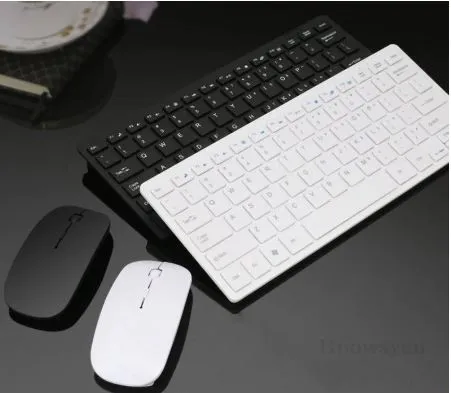 Mini Wireless 2.4Ghz White Keyboard and Mouse Combo