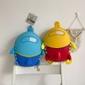 Children's Eggshell Bag2023New Cartoon Cute Fashion Small Plane Kindergarten Backpack Campus All-Match School Bag. 