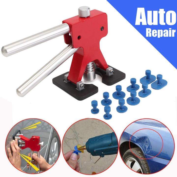 PDR Car Body Dent Lifter Puller Removal Tool Kit Blue Tabs Paintless ...