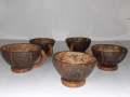 Coconut Shell Tea Pot With 4 Cups - Desert Cup - Bowl - Hand Made - 100% Eco Frendly - Dishes - Tea Mug - Suger Bowl - Tray - Spoon - Curry Bowl. 