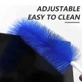 Flexible Fan Dusting Brush, Non-Disassembly Fan Cleaning Brush, Bendable Multi-Purpose Crevice Brush, Microfiber Duster, for Sewer, Screen Window, Blinds, Various Small Gap, Clean Gap Easily. 