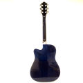 SUZUKI Dreadnaught Cutaway Steel String Acoustic Guitar With Free Bag (Blue Burst) - SDG 2CBL. 