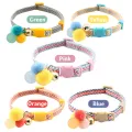HamshMoc Safety Breakaway Cat Collar for Quick Release with Bell Luminous Ball Soft Adjustable Pet Kitten Collars Necklace. 