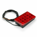 LED Car Brake Light 15LED F1 Style Universal Shell Pilot Light Car Rear Spoiler LED Brake Light Tail Light Red Shell. 