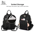 LouisWill Backpack Women Shoulder Bag Waterproof Oxford Cloth Backpack Large Capacity Backpack Lightweight Laptop Backpack Casual Zipper Packs With Fur Ball Decoration for Girls Teens Women. 