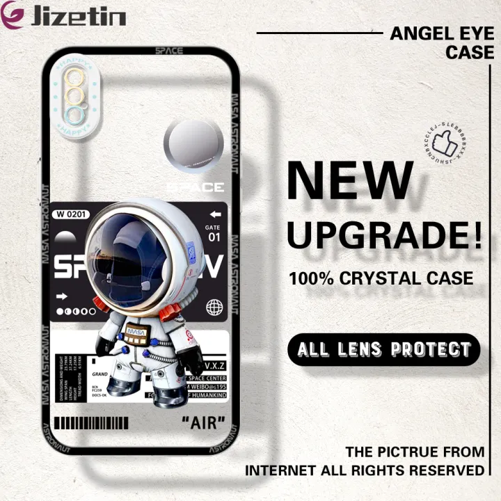 Jizetin%20for%20iPhone%20X%20/%20iPhone%20XS%20Back%20Cover%20Crystal%20Transparent%20Mechine%20Astronaut%20Soft%20Full%20Camera%20Cover%20Protection%20Phone%20Cases%20-%20Image%202