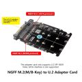 M.2 NGFF SD(Key M) Key B SD to U.2 FF8639 Adapter Card Converter ATA Interface is Not upported. 