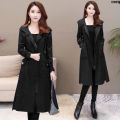 Female Knee 2019 Clothing-Style Slim-Fit Mid-Length ‖ Korean Style Raincoat Fashionable Coat Spring and Autumn Trench Coat Hooded Wind Show ] Fen Qi Thin New Thin ¸. 