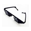 LF Deal With It Meme Thug Life, MLG Shades Frameless Pixel Unisex Eyeglasses Party Gifts Mosaic Sunglasses Trick Toy Thug Life Glasses Deal With It Glasses Pixel Women Black festive Gifts. 