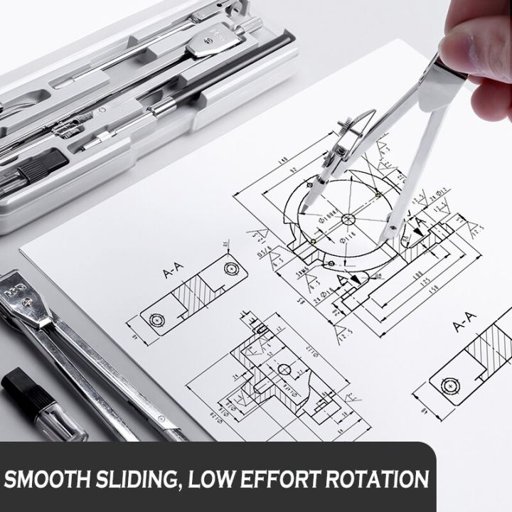 M%20G%20Multifunctional%20Stainless%20Steel%20Drafting%20Drawing%20Compass%20Math%20Geometry%202/4/5/6%20pcs/set%20Circles%20Tool%20Durable%20School%20Supplies%20-%20Image%204