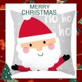 Pillow Slip Christmas Theme Pattern Hidden-Zipper Polyester Sofa Bench Cushion Cover Home Decor. 