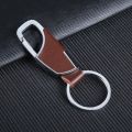 Creative Metal Leather Key Chain Ring. 