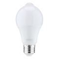 12W Motion Sensor Light Bulb,Outdoor/Indoor Movement Activated Security LED Bulb,1000LM,E26/B22,3500K Warm White. 