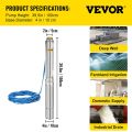 Fine Brand Tube Well Pump 4'' Water Pump 2''×3HP H 150 40M Stainless Steel Deep Well Pump. 