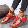 Women Sandals Soft Bottom Wedges Shoes Women Summer Sandals Med Heels Platform Sandals Shoes Female Wedge Sandalias Mujer. 