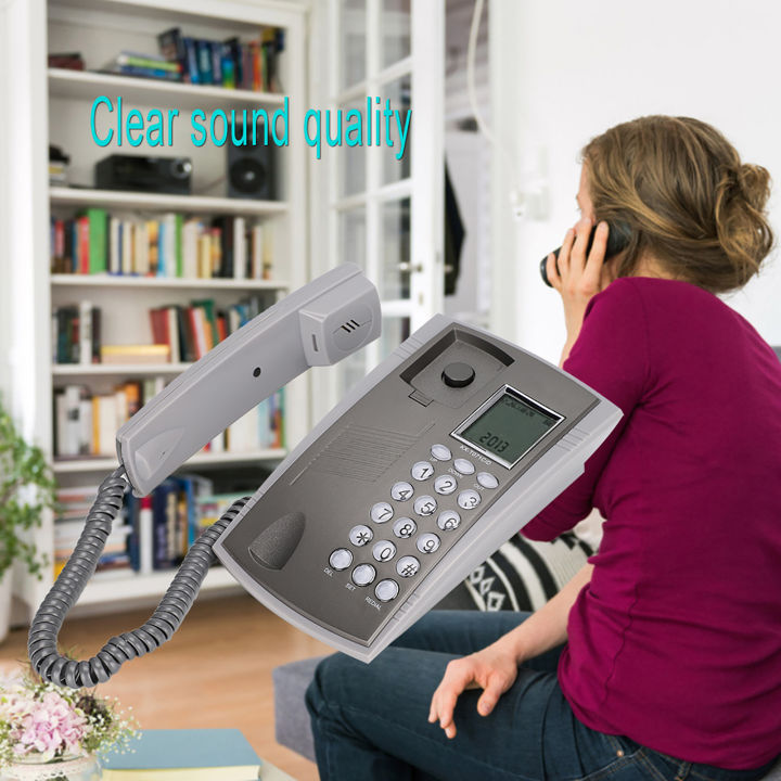 KX%20T071CID%20Wall%20Mount%20Desktop%20Corded%20Telephone%20Phone%20Mute%20Home%20Office%20Hotel%20Call%20Center%20Gray%20-%20Image%203