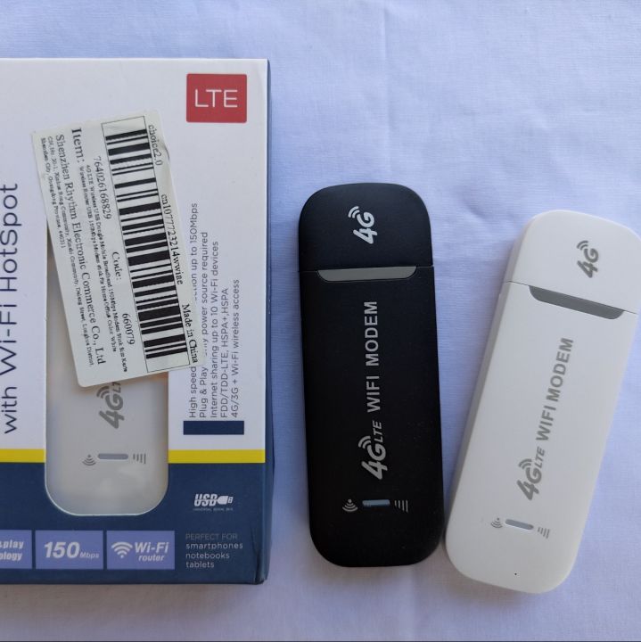 Wingle Router Mobile Hotspot 4G LTE WiFi Router Wingle BLACK 150Mbps Modem Stick Mini ...