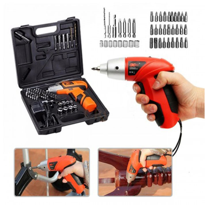 45pcs accessories Mini Portable Electric Drill Cordless 4.8v