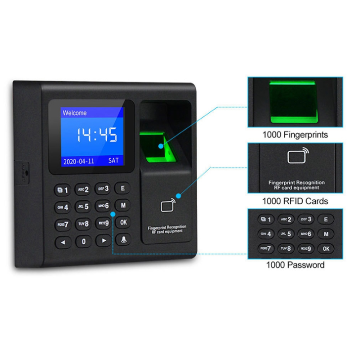 1000%20Capacity%20Access%20Control%20Electric%20Time%20Clock%20Recorder%20RFID%20Keypad%20USB%20Data%20Manage%20-%20Image%208