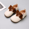 Children's Shoes Children's Children's Leather Shoes Princess Style Artistic Flat Shoes Super Soft Latest Kindergarten Western Style Girls Single-Layer Shoes. 