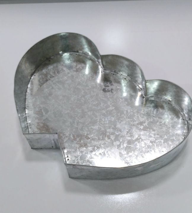 Double heart shape cake tray 1.5KG