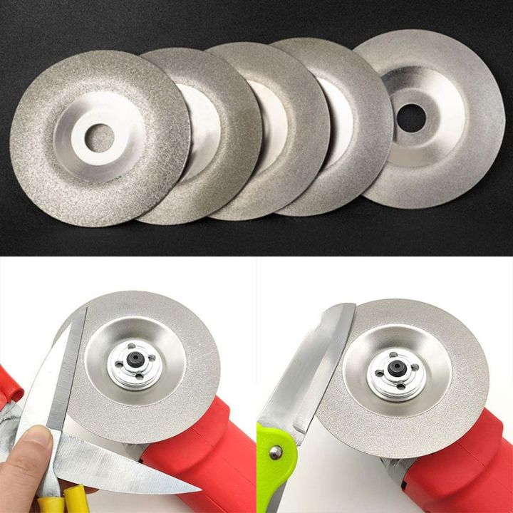 Durable 100MM Connecting Rod Metal Polish Abrasive Disc Sharpening Stone Slice Diamond Sand Angle Grinder Disc Angle grinder