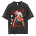 Men Streetwear Vintage T-shirt Japanese Anime Chainsaw Man Graphic Hip Hop Oversized Harajuku Vintage Tshirt Cotton Tops. 
