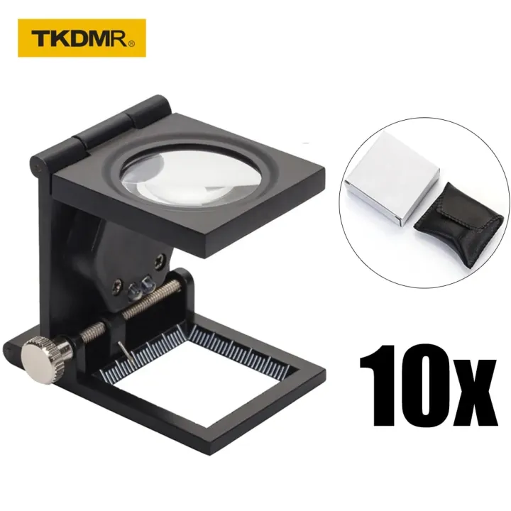 magnifying glass TKDMR Table Pocket Magnifier 10X Magnifying Glass ...