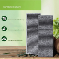 2 Piece for Pure Puakf Activated Carbon Range Hood Filter Self Replacement Kit Parts Gray-White Composite Materials. 