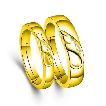 Hibuy%20%20Gold%20Plated%20Jewelry%20Valentines%20Engagement%20Wedding%20Couple%20Ring%20Lovers'%20Gift%20Rings%20for%20Women%20and%20Men%20%5B%20Size%20:%20Adjustable%20%5D%20%7B%20Comes%20With%20BOX%20%7D%20-%20Image%202