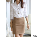 Wear Spring and Autumn Formal Wear Women's Wear Long Sleeve Korean Edition New Student Professional Shirt Plus Size White Cargo Pants OL Women's Bottom Shirt. 