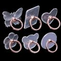 Diamond Cell Phone Ring Holder Stand Transparent Finger Grip Bracket Kickstand Clear Invisible Glitter Smartphones Stand Mount. 