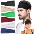 Wide Headband Sweatband Stretch Elastic Sport Yoga Running Solid Hairband. 