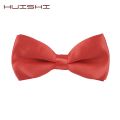 HUISHI 34 Colors Solid Fashion Bowties Groom Kids Formal Colourful Children Cravat Green Marriage Butterfly Wedding Bow ties. 